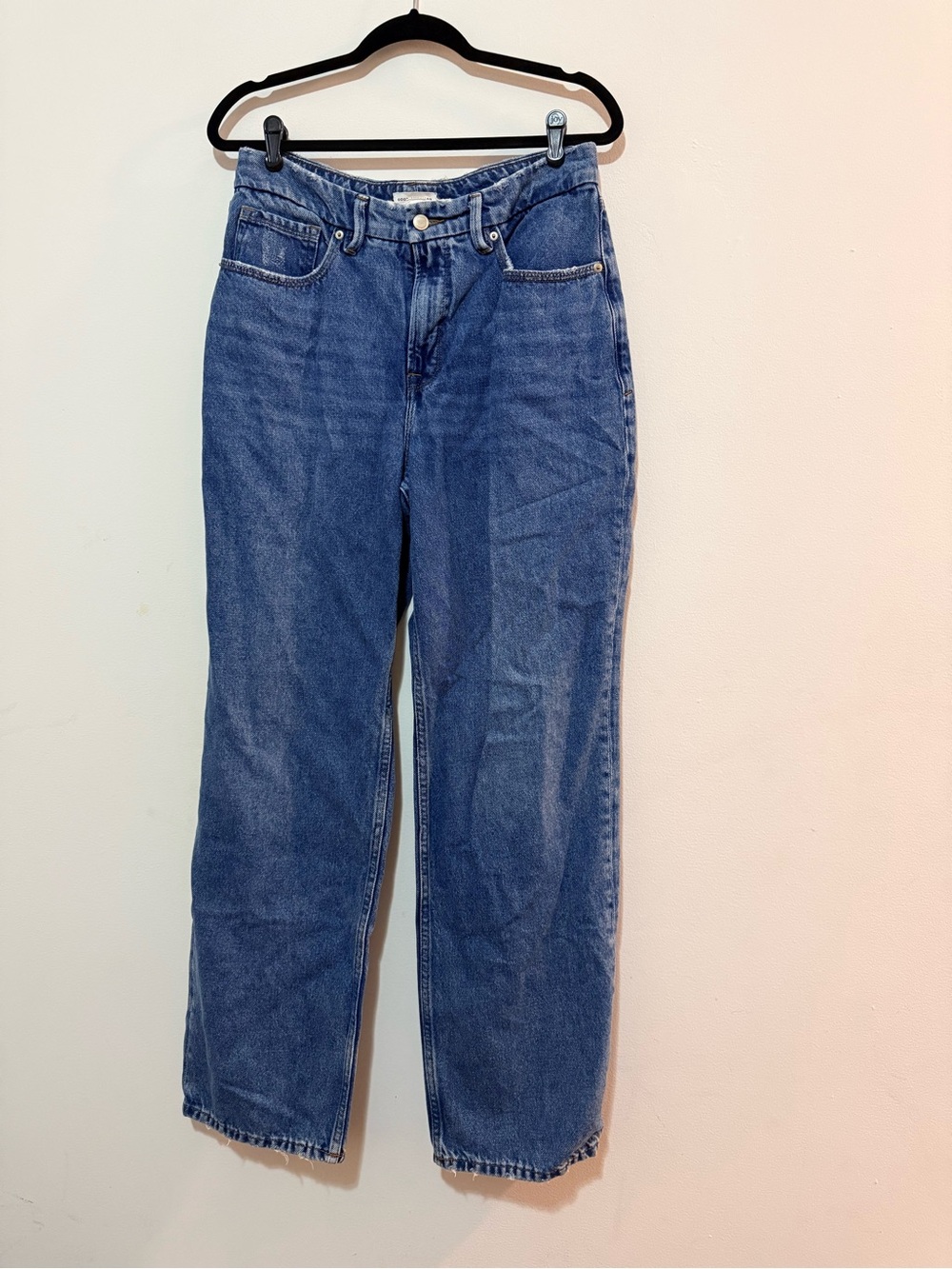Good American Good 90s Relaxed Straight Blue Denim Jeans